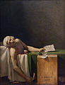 De dood van Marat door Charlotte Corday, David.