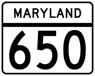 <span class="mw-page-title-main">Maryland Route 650</span> Highway in Maryland, United States