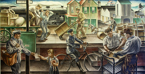 Transportation of the Mail (1937) by Alfredo Crimi