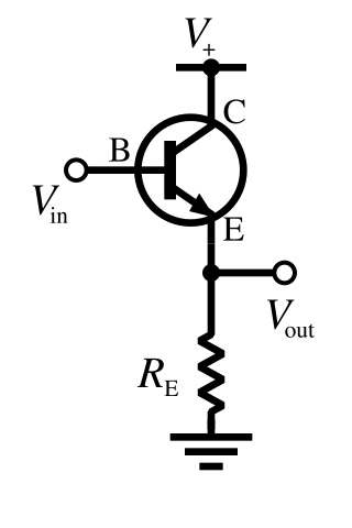 <span class="mw-page-title-main">Common collector</span> Type of transistor amplifier