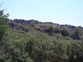 View of the northern wall of Gla from below the citadel