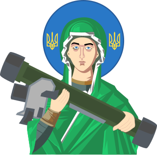 <span class="mw-page-title-main">Saint Javelin</span> Russo-Ukrainian War meme