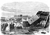 Newspaper illustration of the Staplehurst rail crash