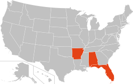 Map of states that impose mandatory driver's license suspensions for drug offenses