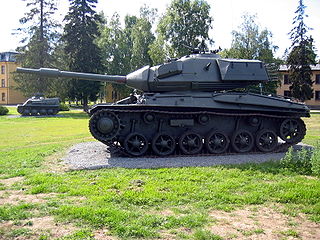 <span class="mw-page-title-main">Stridsvagn 74</span> Swedish light tank used from 1958 to 1984