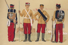 Uniforme da campo dell'esercito brasiliano dal 1908.