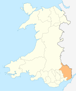 Location of Monmouthshire