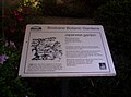 Information sign about the Japanese Garden