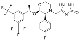 <span class="mw-page-title-main">Aprepitant</span> Chemical compound