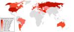 Armenian population by country.