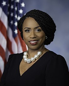 Pressley during the 116th Congress Ayanna Pressley Portrait.jpg