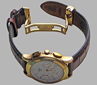 <span class="mw-page-title-main">Watch strap</span> Bracelet that straps a watch to the wrist