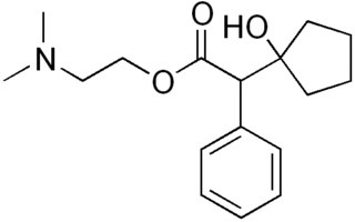 <span class="mw-page-title-main">Cyclopentolate</span> Pair of enantiomers