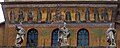 12th-century mosaic of the Virgin Mary with the infant Jesus flanked by 10 women holding lamps