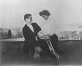 Informal shot of Franklin D. and Eleanor Roosevelt, Newburgh 05-07-1905