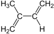 Full structural formula of isoprene