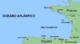 Localització de la mar Cantàbrica