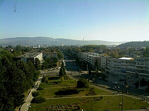 Vista da cidade a partir do Hotel Trotus