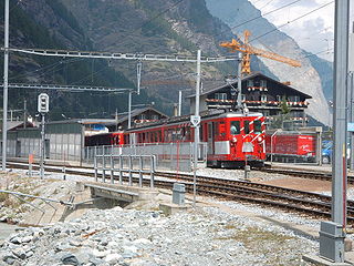 <span class="mw-page-title-main">Täsch railway station</span> Railway station in Täsch, Switzerland