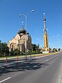 Białystok (Poland): Crosses on the domes of the Church of the Holy Spirit