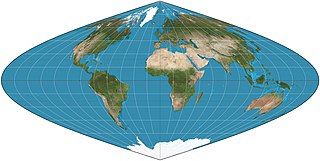 <span class="mw-page-title-main">Sinusoidal projection</span> Pseudocylindrical equal-area map projection