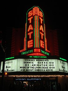 Decades after its initial release, a theater runs a midnight showing of the cult classic StateTheatreAnnArborMarquee.jpg