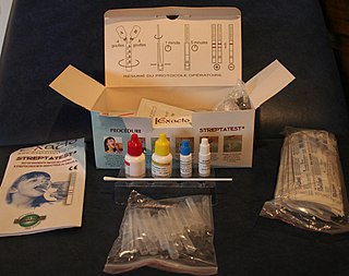 <span class="mw-page-title-main">Rapid strep test</span> Test for strep throat