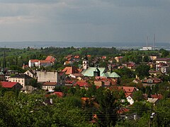 Byen Wieliczka 10 km sydøst for Krakòw