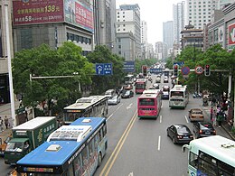 'n Straattoneel in Zhuzhou.