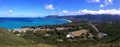 View of Bellows from ridge above Lanikai BellowsAirField.jpg