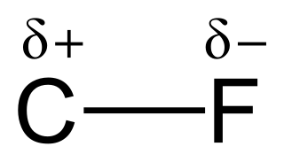 <span class="mw-page-title-main">Carbon–fluorine bond</span> Covalent bond between carbon and fluorine atoms