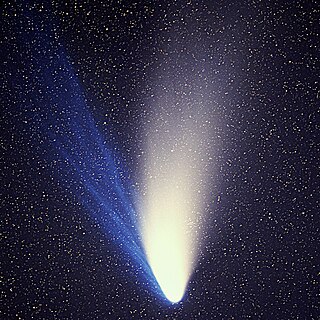 <span class="mw-page-title-main">Comet</span> Natural object in space that releases gas