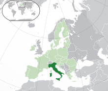 The Apostolic Exarchate in dark green