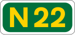 N22 road shield}}