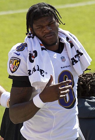 <span class="mw-page-title-main">Lamar Jackson</span> American football player (born 1997)