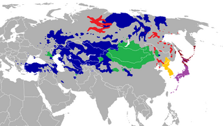 <span class="mw-page-title-main">Altaic languages</span> Hypothetical language family of Eurasia