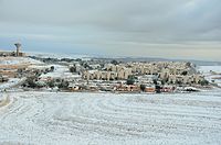 מצפה רמון בשלג, ינואר 2014