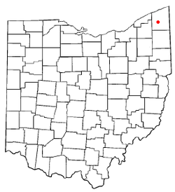 Location of Rock Creek, Ohio