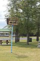 English: A mural on a pole at Proston, Queensland