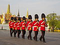 Red ceremonial uniform of the regiment, used by the 1st, 2nd battalion and former 4th battalion