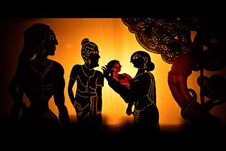 <span class="mw-page-title-main">Tholpavakoothu</span> Form of shadow puppetry practiced in Tamil Nadu and Kerala, India