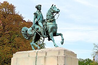 <span class="mw-page-title-main">Equestrian statue of George Washington (Washington Circle)</span> Statue by Clark Mills in Washington, D.C., U.S.