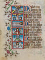 Deutsch: Illuminierte Seite aus dem Waldburg-Gebetbuch, WLB Stuttgart, Cod. brev. 12, fol. 72v