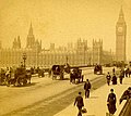 Image 17The Houses of Parliament from Westminster Bridge in the early 1890s (from History of London)