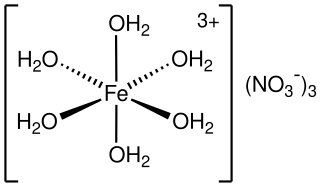 <span class="mw-page-title-main">Iron(III) nitrate</span> Chemical compound