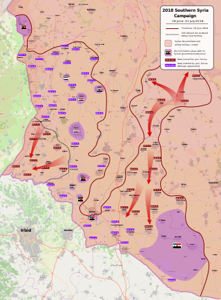 <span class="mw-page-title-main">2018 Southern Syria offensive</span>