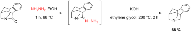 Scheme 19. Reduction of a twisted amide