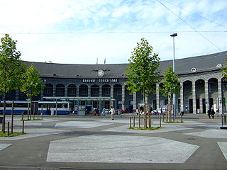 <span class="mw-page-title-main">Zurich Enge railway station</span> Train station in Zürich, Switzerland