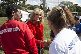 Jill Biden greets members of the USO.jpg