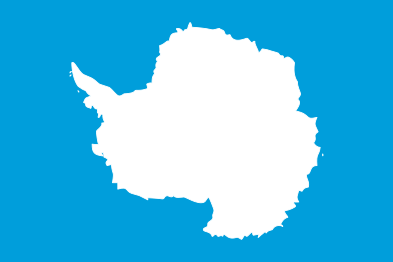 Vlag van Antarctica (niet officieel, ontwerp van Graham Bartram)